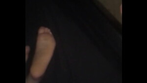 Cumming to my girls Wrinkled feet