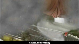 Sexy wild chick gets paid to fuck