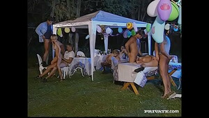 Cindys Party Becomes an Orgy with DP and Blowjobs with Facials