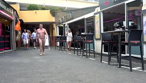 Walking around Town Naked