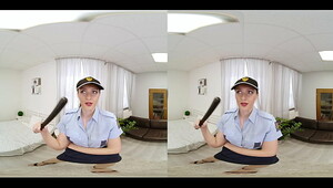 VRConk Busty Police Babe Sucking Cock POV VR Porn