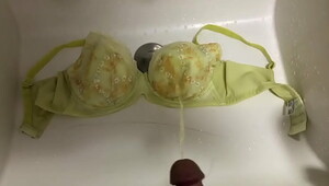 Pissing on wife's bra