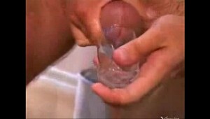 Francesca Sins Swallows A Glass Full Of Semen