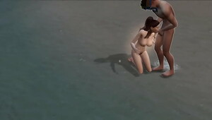 Diver fucks a tourist on the beach