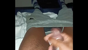 Masturbation bedroom scene