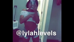 LylahLevels feeling herself while she gets ready for work