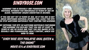 Sindy Rose sexy prolapse anal queen & the gnome