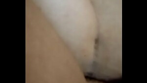 My ex fumbling her big clit