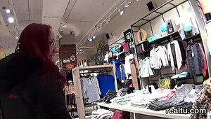 Adorable czech girl was tempted in the mall and rode in point of view