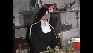 German Nun Assfucked In Kitchen