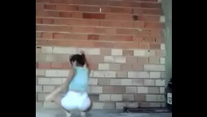 Young girl dancing voluptuous funk