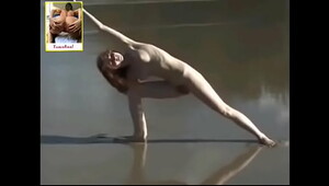 Fresh delight doing nude Yoga part 6