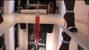 Dildo joy on wall mirror ** Anal HD nostalgia **