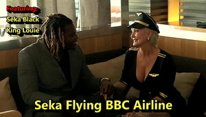 Seka Flying Big black cock Airlines