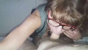 blowjob with glasses