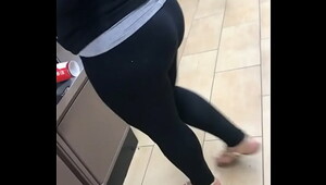 Wife in leggings.