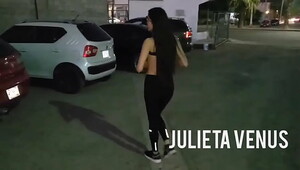 Julieta venus skinny from Hermosillo topless in the parking lot leaving the gym