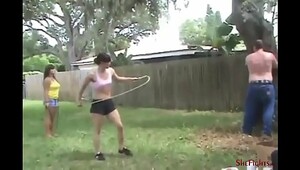 Public Whipping of Mikaela's Slave - Pathetic Slave got his Punishment