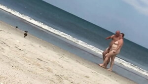 ladies at a nude beach enjoying what they see