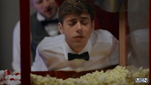 Buttering His Popcorn Part 2 / MEN / Joey Mills, Devy  / stream total at  http://sexmen.com/his