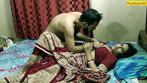 Indian xxx milf bhabhi real sex with hubby close friend! Clear hindi audio